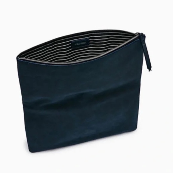 Stella & Dot Navy Multi Colored Metallic Clutch EUC - Picture 5 of 7